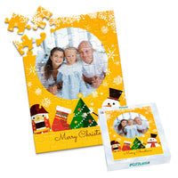 Christmas Snowman Nutcracker Photo Puzzle - 48 piece and box
