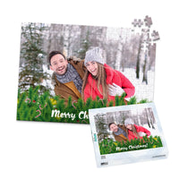 Christmas Pine Candycane Photo Puzzle - 252 piece and box