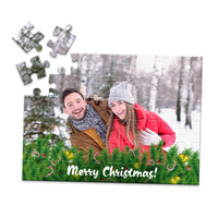 Christmas Pine Candycane Photo Puzzle - 48 piece
