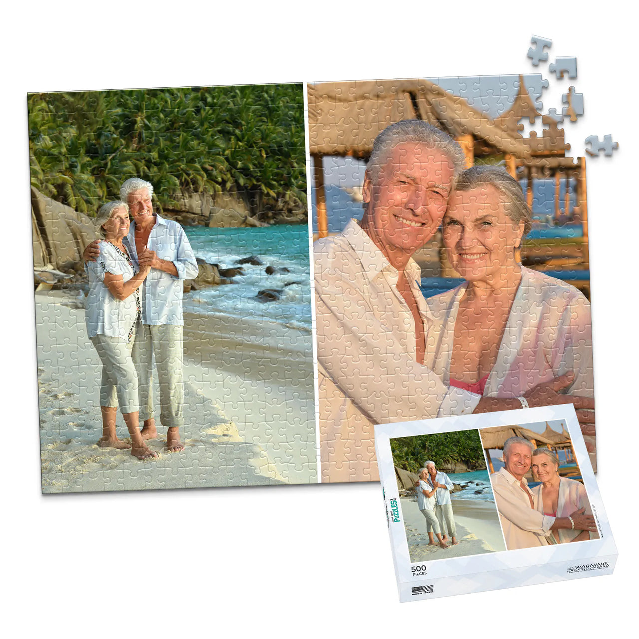2 Collage Classic Photo Puzzle – Landscape