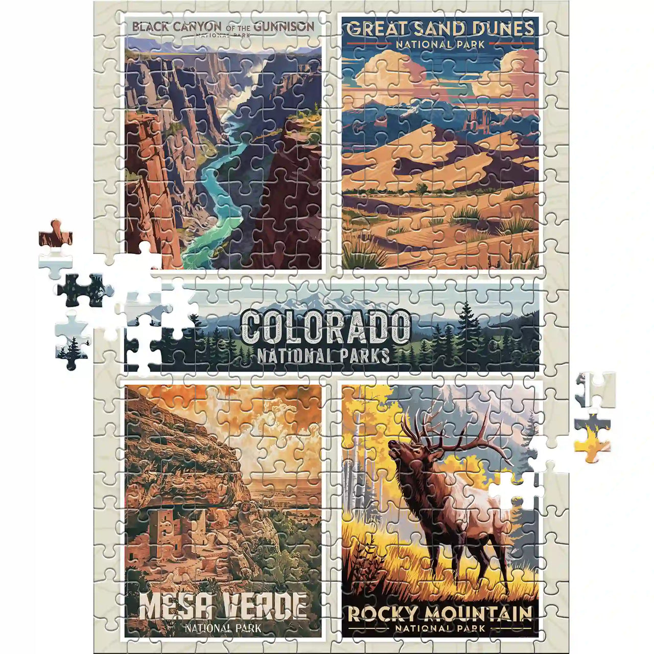 Colorado National Parks Puzzle Collage 252 piece puzzle by MakeYourPuzzles