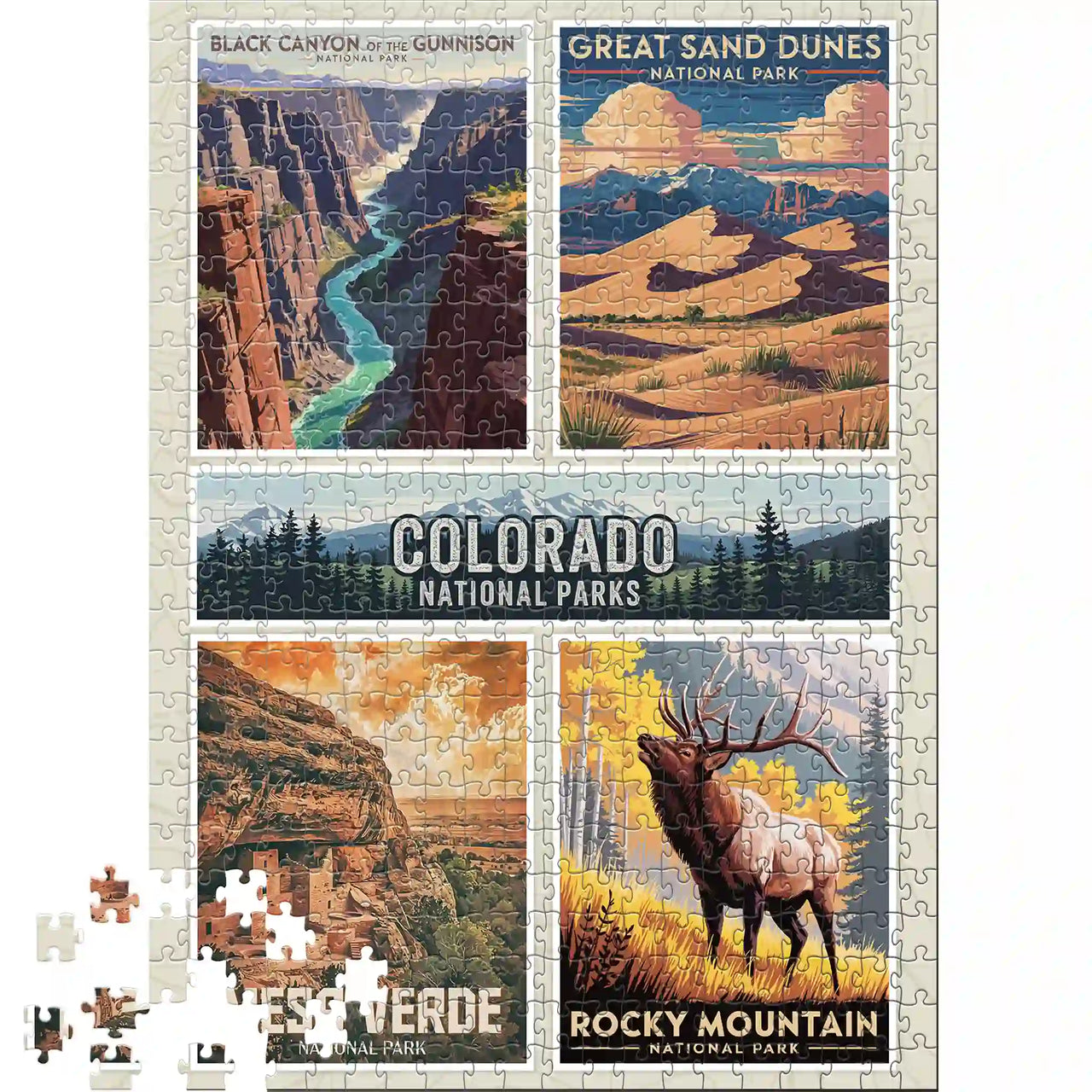 Colorado National Parks Puzzle Collage 500 piece puzzle by MakeYourPuzzles