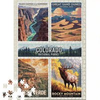 Thumbnail for Colorado National Parks Puzzle Collage 500 piece puzzle by MakeYourPuzzles