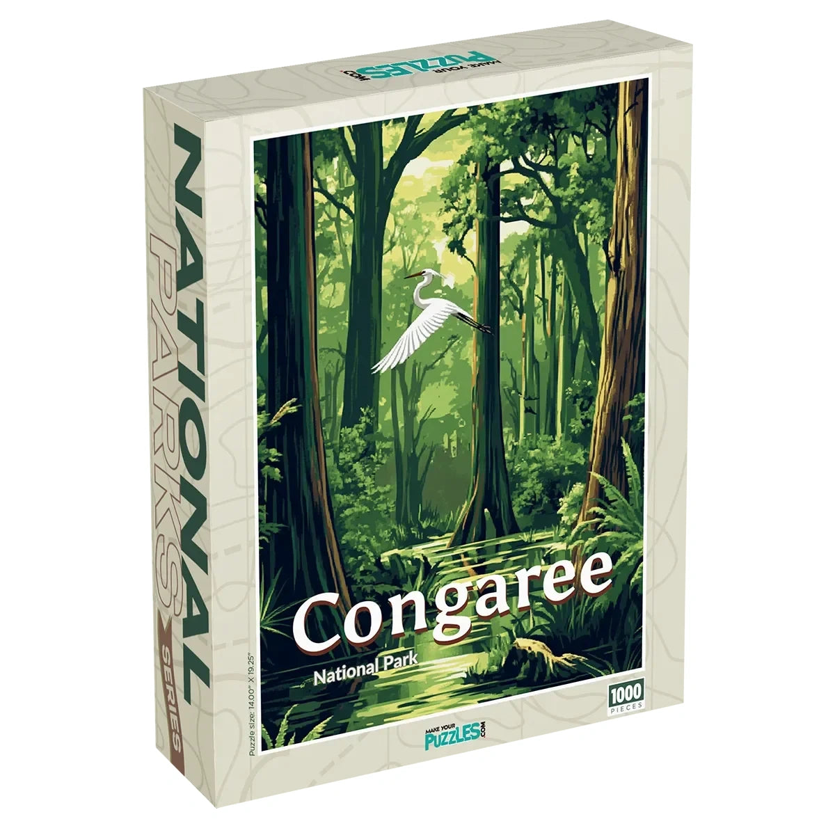 Congaree National Park Puzzle 1000 piece puzzle box by MakeYourPuzzles