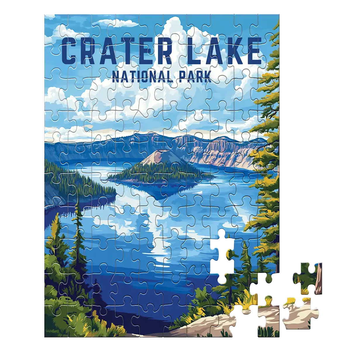 Crater Lake National Park 100 piece puzzle by MakeYourPuzzles