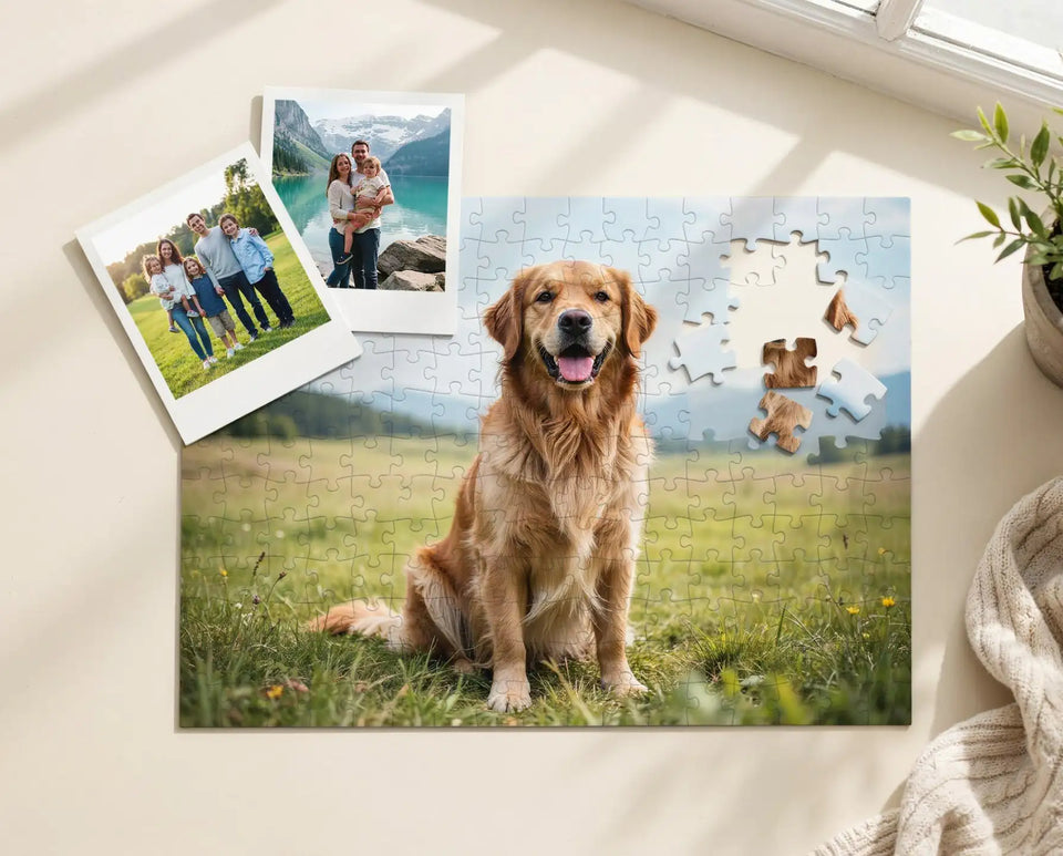 Custom photo puzzle created from a favorite dog photo