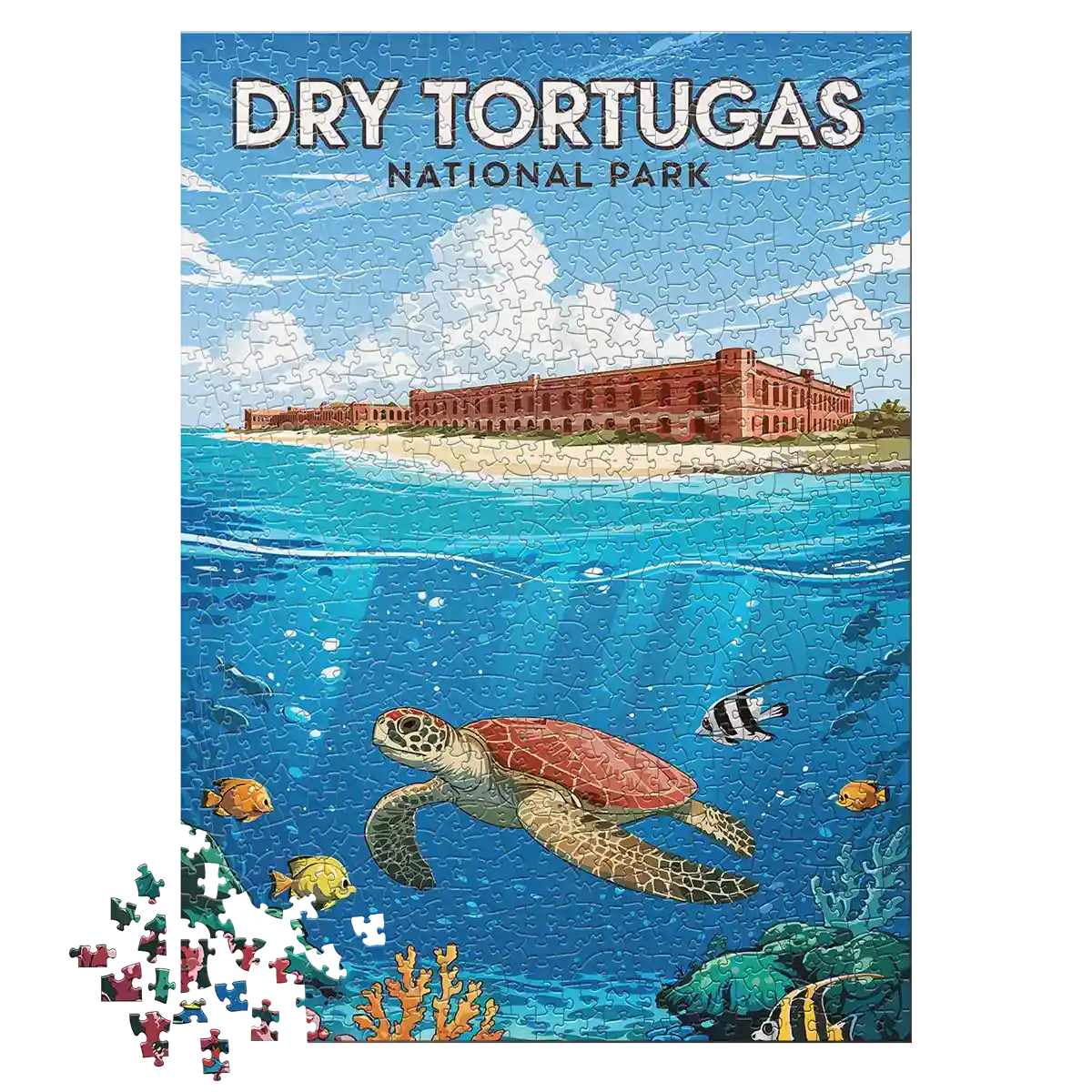 Dry Tortugas National Park 1000 piece puzzle by MakeYourPuzzles