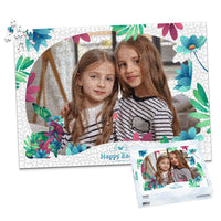 Easter Floral Frame Photo Puzzle - 1000 piece and box