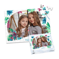 Easter Floral Frame Photo Puzzle - 100 piece and box