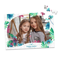 Easter Floral Frame Photo Puzzle - 100 piece