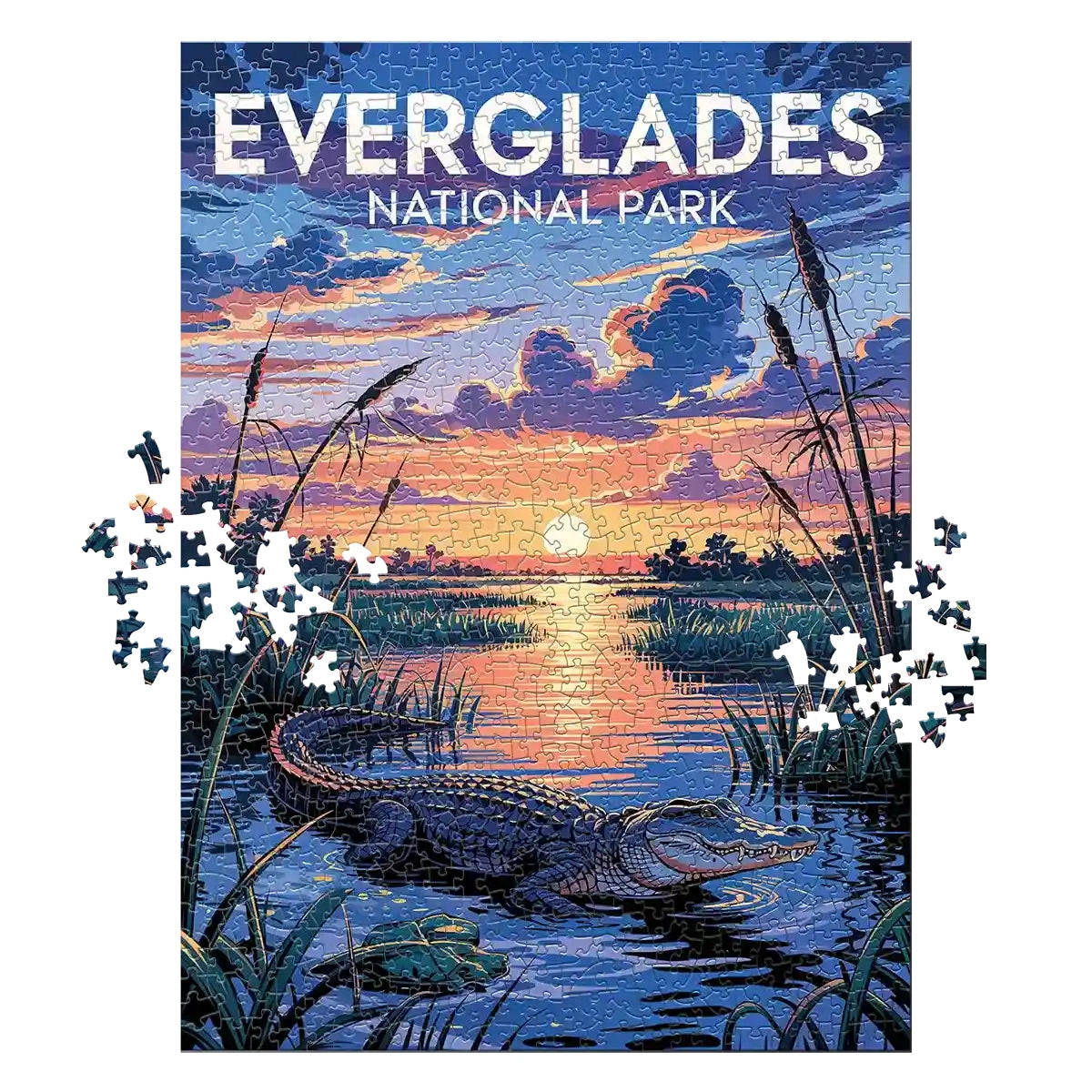 Everglades National Park Sunset 1000 piece jigsaw puzzle by MakeYourPuzzles