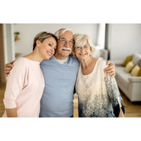 Father’s Day Photo Puzzle in landscape orientation featuring Father and Mom and daughter 