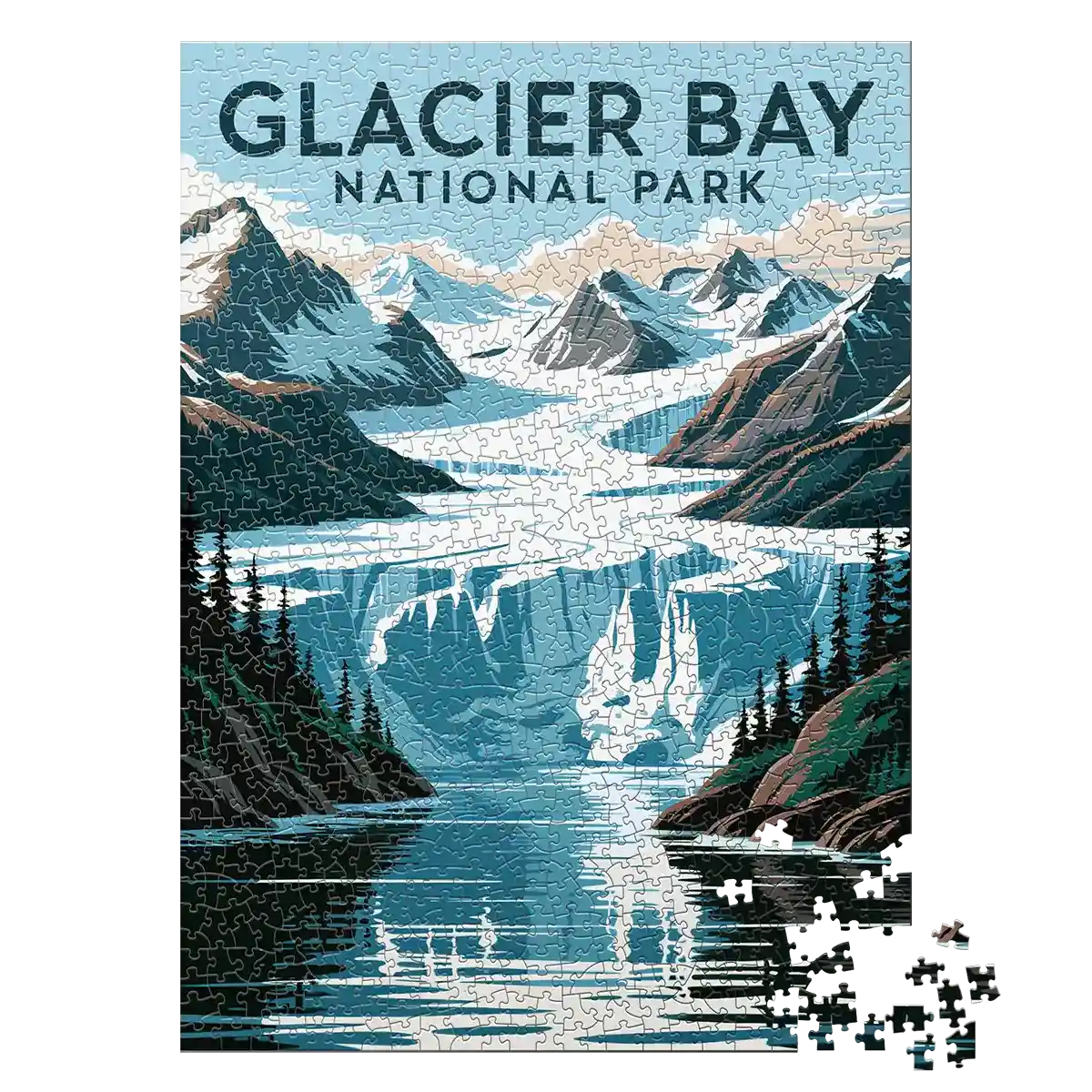 Galcier Bay National Park 1000 piece puzzle by MakeYourPuzzles