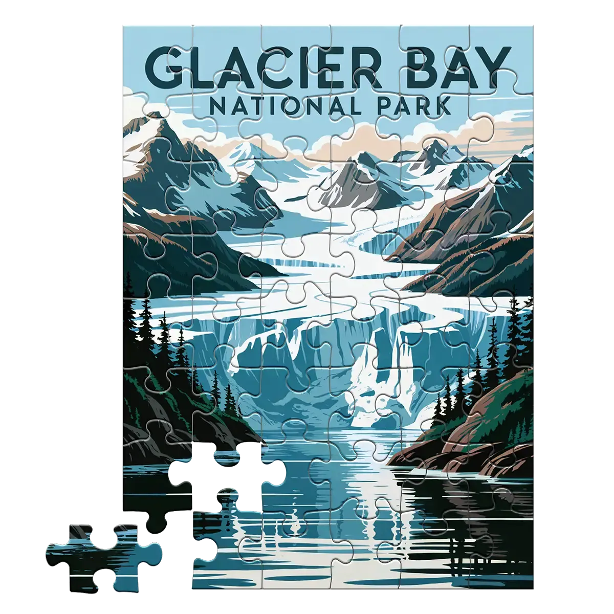 Galcier Bay National Park 48 piece puzzle by MakeYourPuzzles