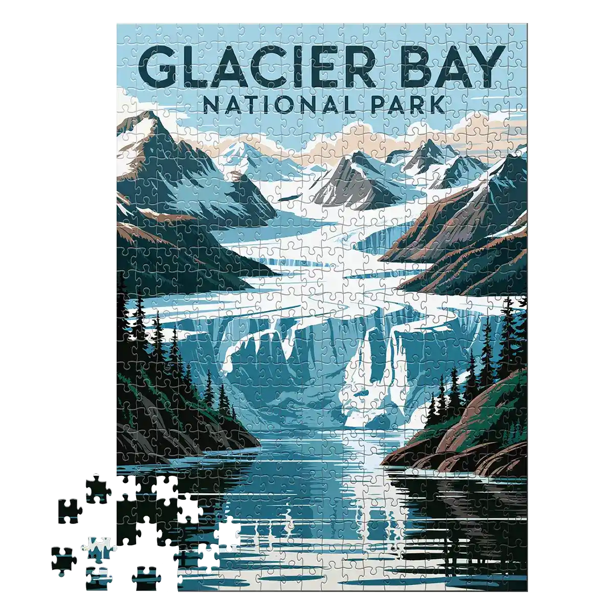 Galcier Bay National Park 500 piece puzzle by MakeYourPuzzles