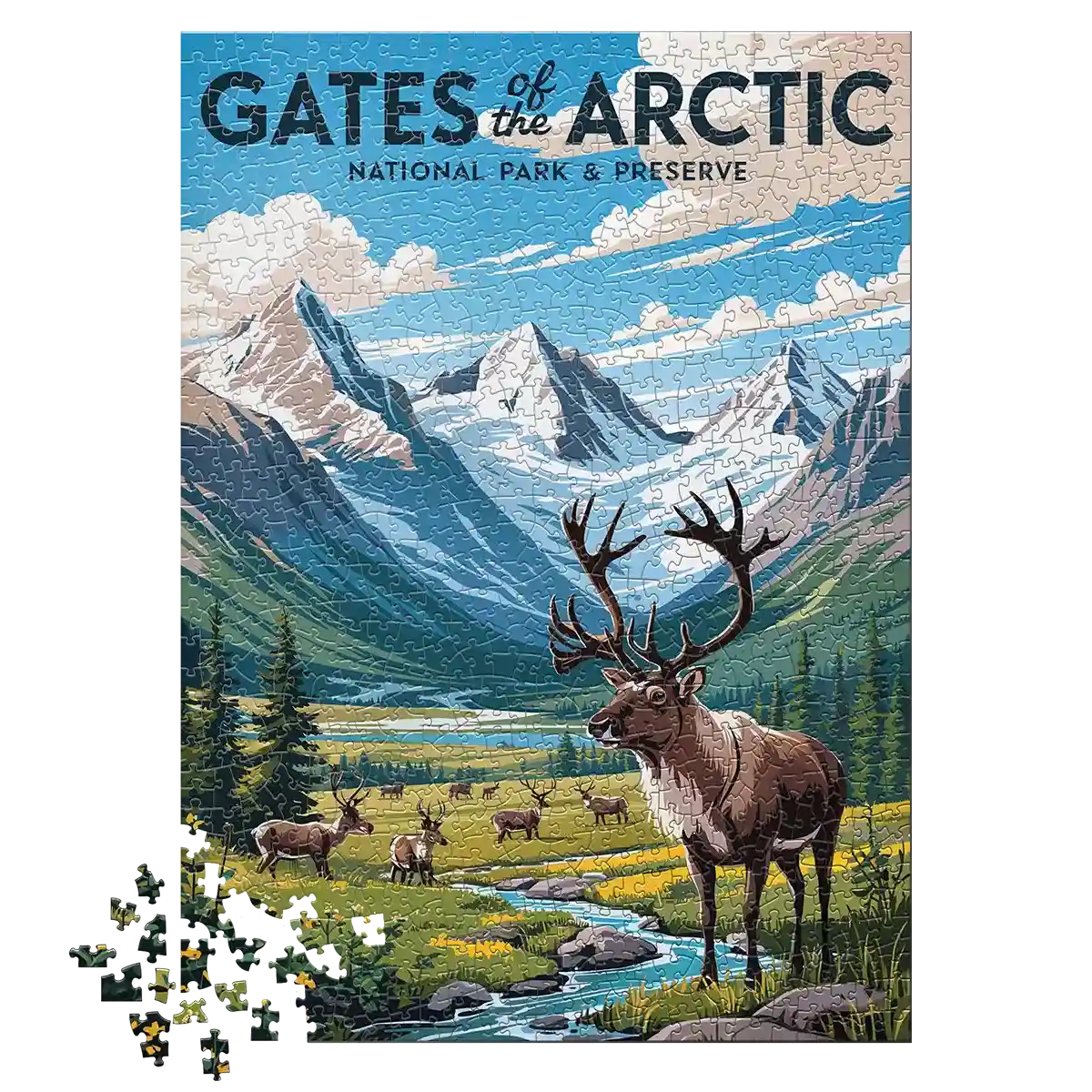 Gates of the Artic National Park 1000 piece puzzle by MakeYourPuzzles