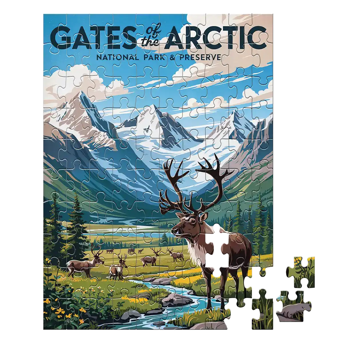 Gates of the Artic National Park 100 piece puzzle by MakeYourPuzzles