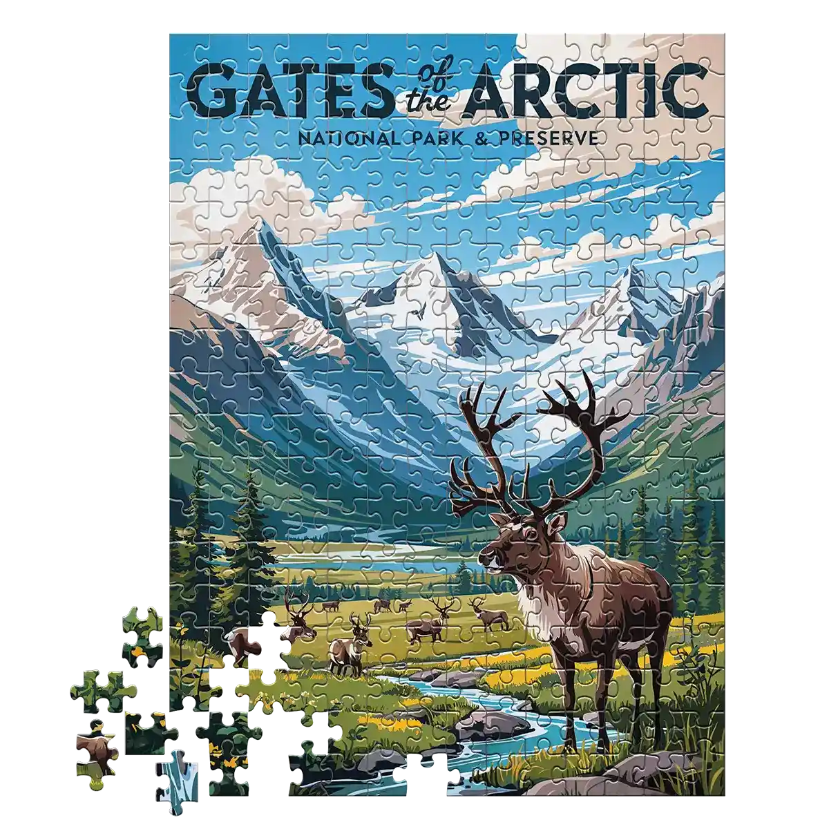 Gates of the Artic National Park 252 piece puzzle by MakeYourPuzzles