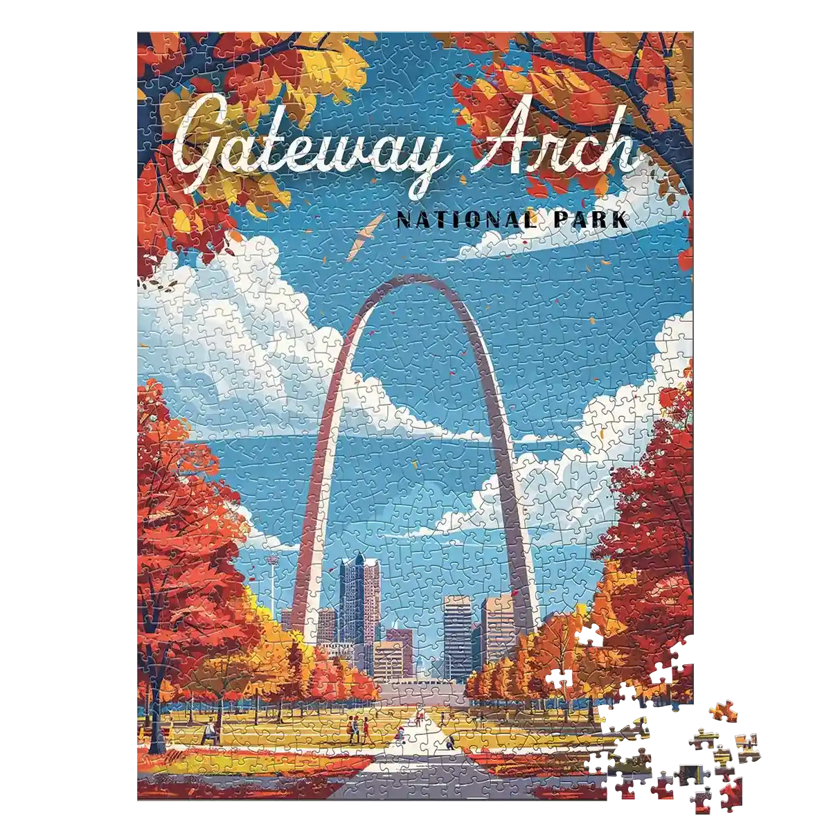 Gateway Arch National Park 1000 piece puzzle by MakeYourPuzzles