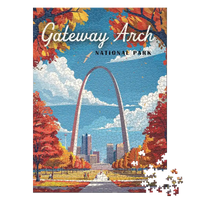 Thumbnail for Gateway Arch National Park 1000 piece puzzle by MakeYourPuzzles