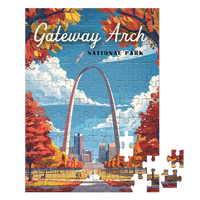Thumbnail for Gateway Arch National Park 100 piece puzzle by MakeYourPuzzles