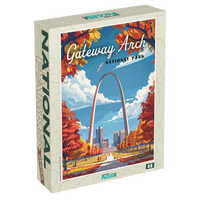 Thumbnail for Gateway Arch National Park 48 piece puzzle box by MakeYourPuzzles