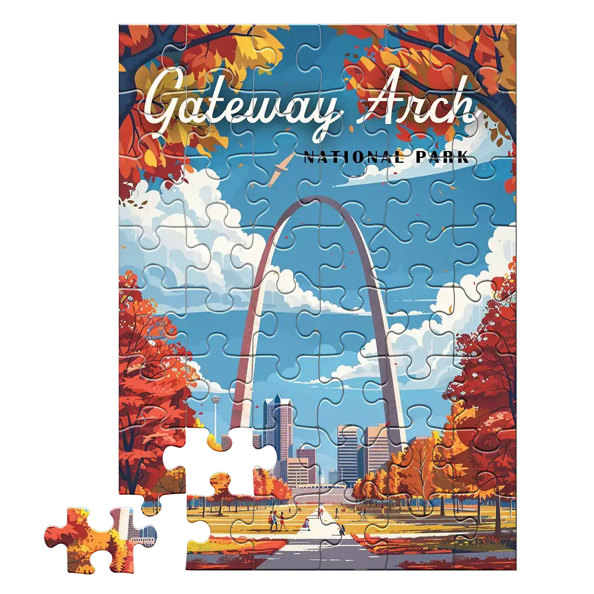 Gateway Arch National Park 48 piece puzzle by MakeYourPuzzles