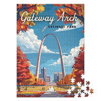 Thumbnail for Gateway Arch National Park 500 piece puzzle by MakeYourPuzzles