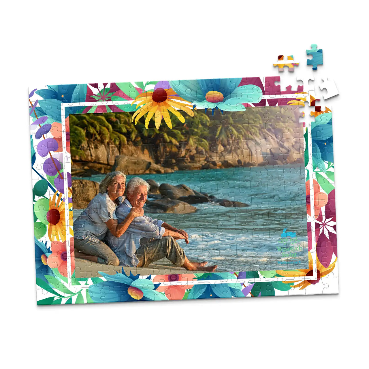 Gift Tropical Floral Photo Puzzle - 252 piece