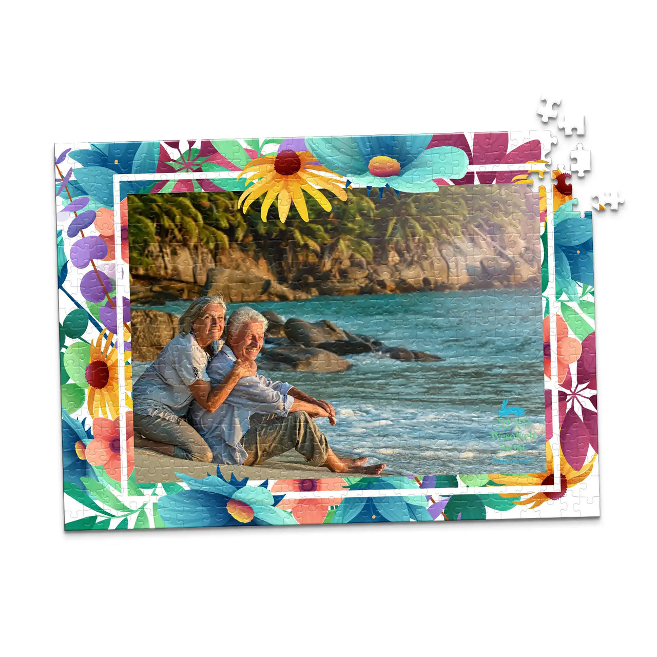 Gift Tropical Floral Photo Puzzle - 500 piece