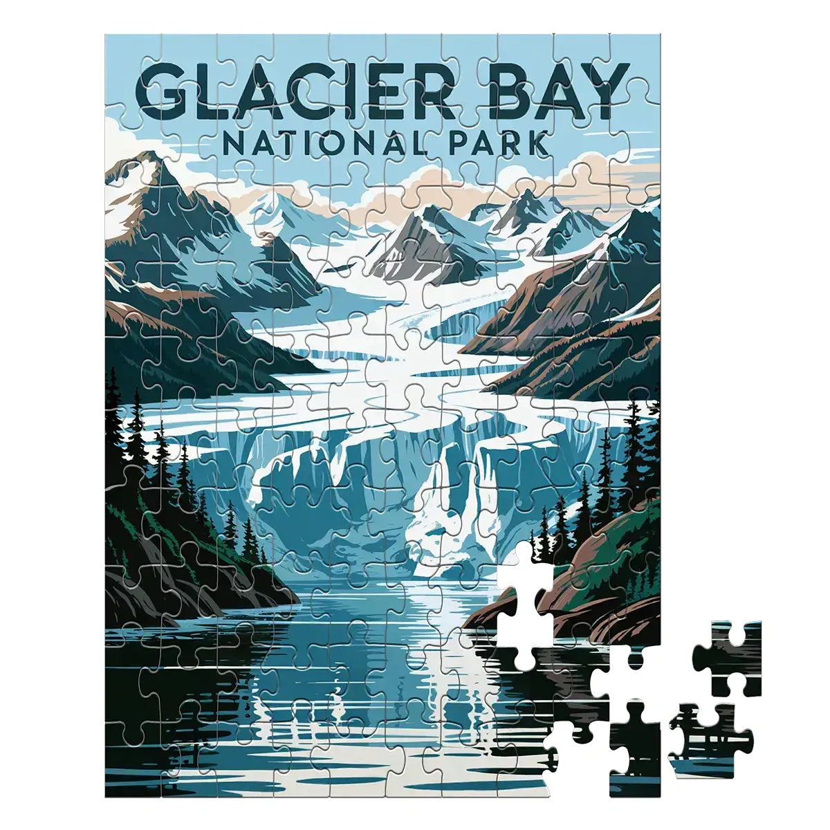 Galcier Bay National Park 100 piece puzzle by MakeYourPuzzles