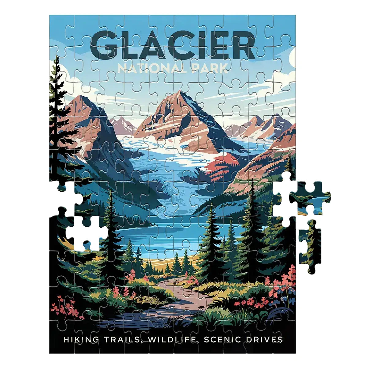 Glacier National Park 100 piece puzzle by MakeYourPuzzles