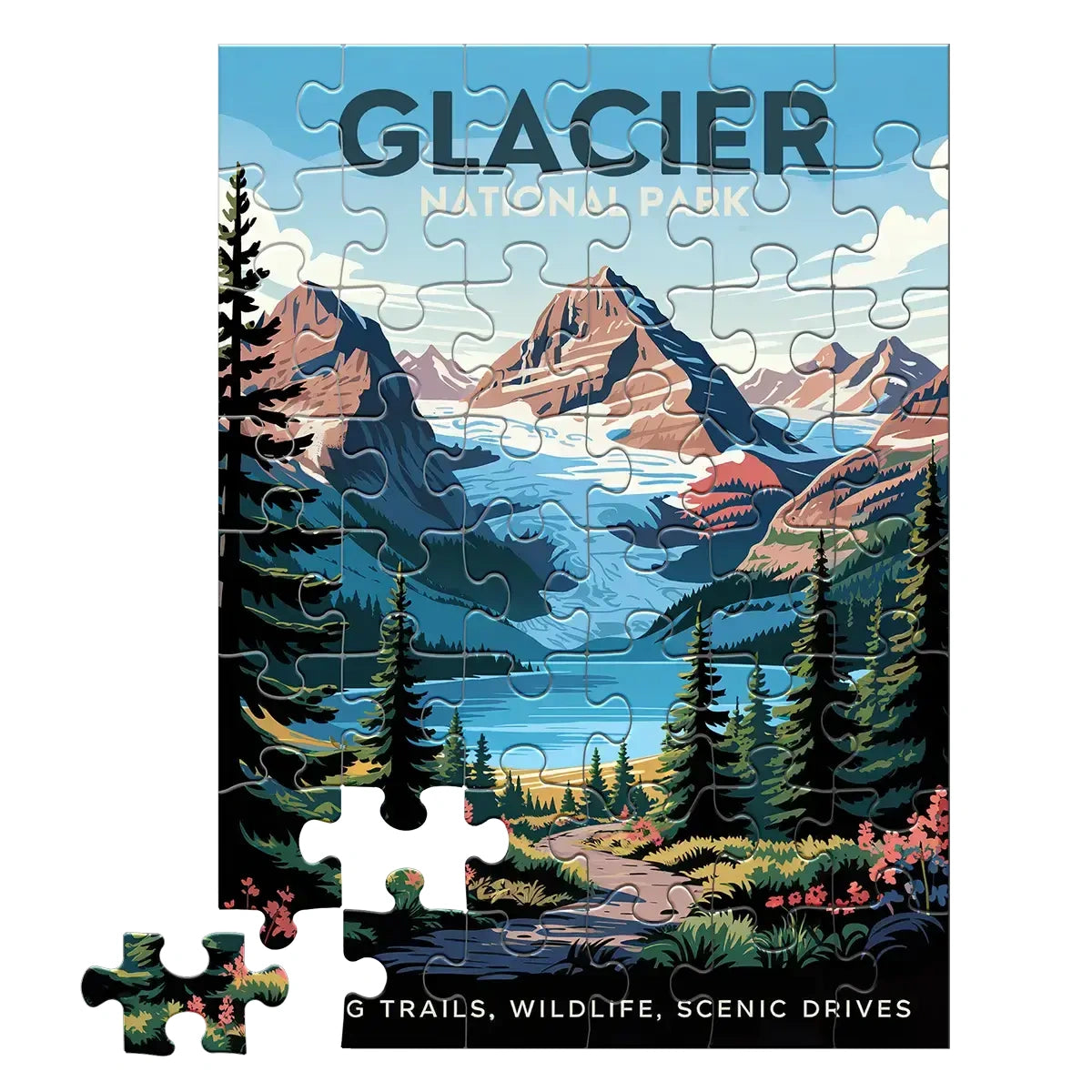 Glacier National Park 48 piece puzzle by MakeYourPuzzles