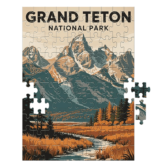 Grand Teton National Park Fall 100 piece puzzle by MakeYourPuzzles