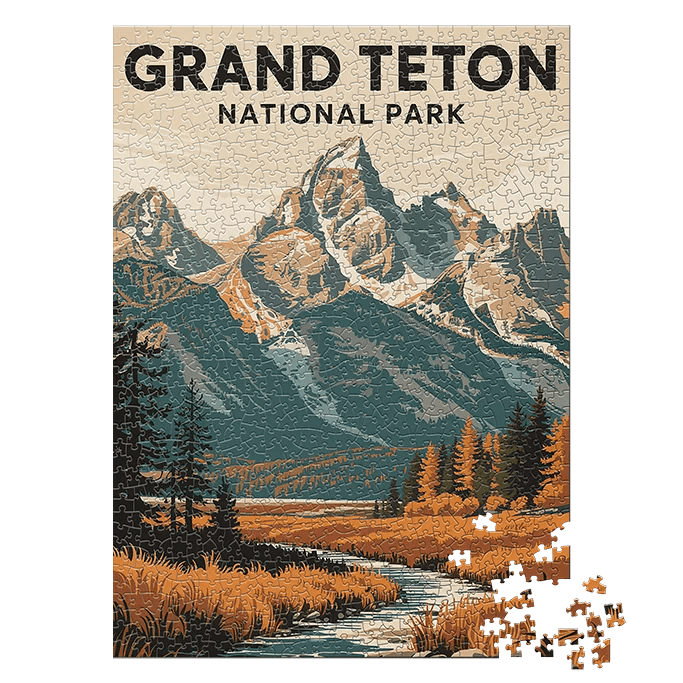 Grand Teton National Park Fall 1000 piece puzzle by MakeYourPuzzles
