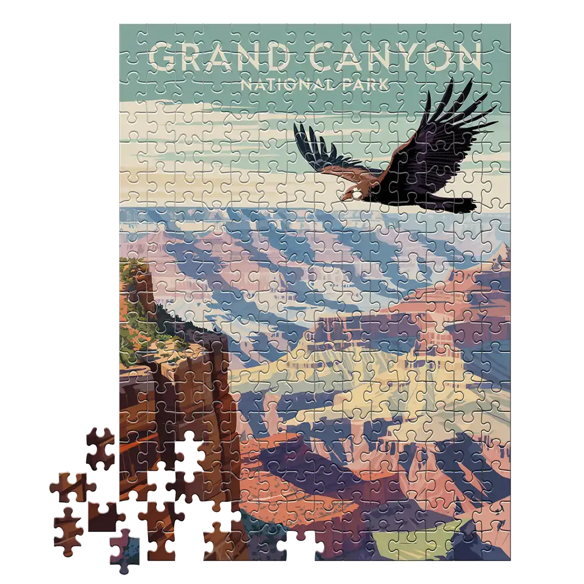Grand Canyon National Park Condor 252 piece puzzle by MakeYourPuzzles