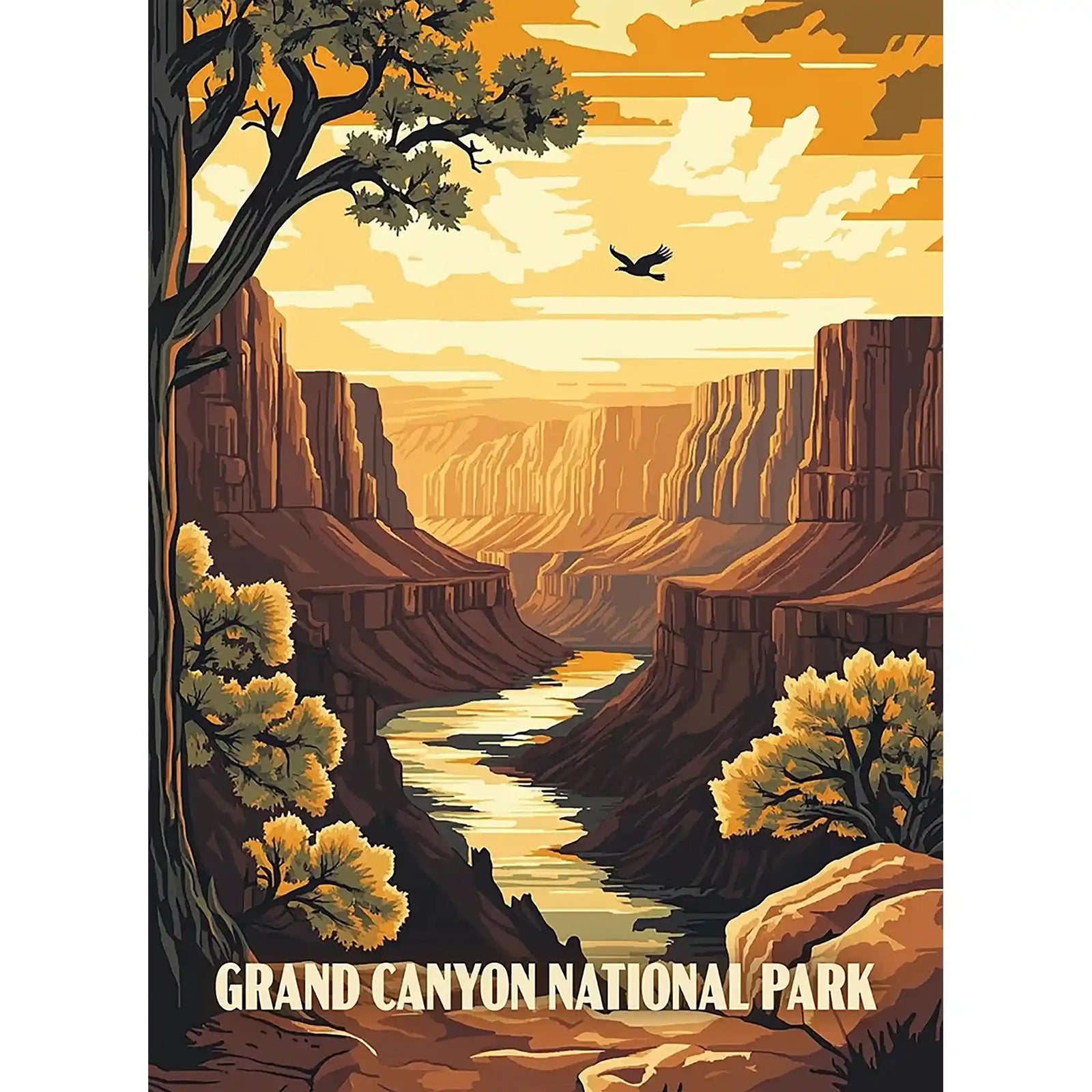 Grand Canyon National Park Puzzle Vista by MakeYourPuzzles | Made in the USA