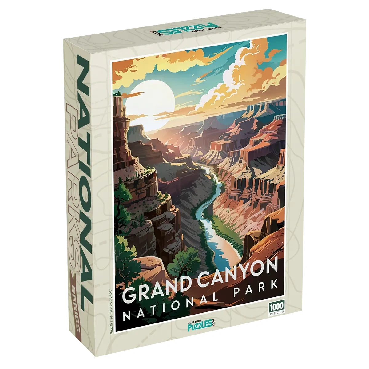 Grand Canyon National Park Sunset 1000 piece puzzle box by MakeYourPuzzles