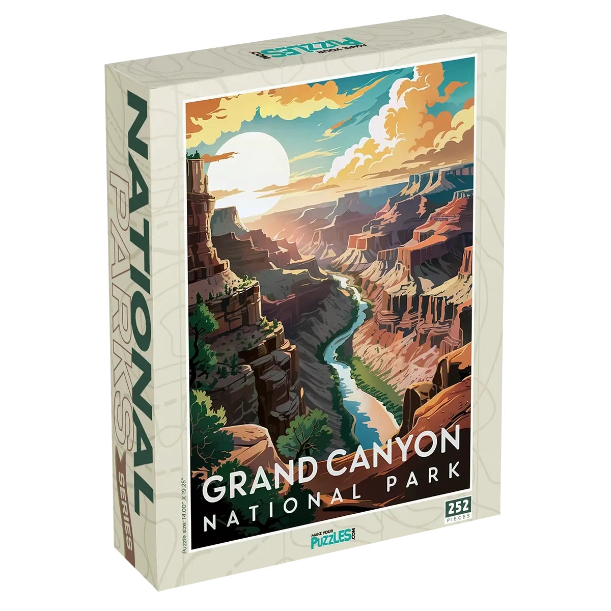 Grand Canyon National Park Sunset 252 piece puzzle box by MakeYourPuzzles