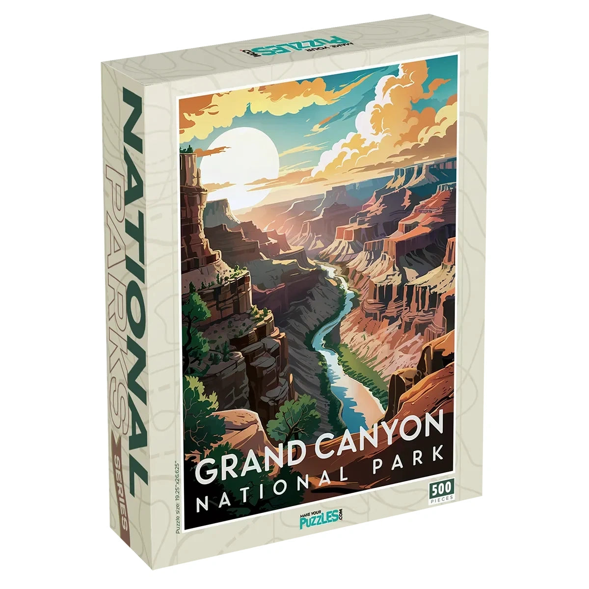 Grand Canyon National Park Sunset 500 piece puzzle box by MakeYourPuzzles