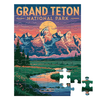 Thumbnail for Grand Teton National Park Sunset 48 piece puzzle by MakeYourPuzzles