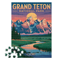 Thumbnail for Grand Teton National Park Sunset 500 piece puzzle by MakeYourPuzzles