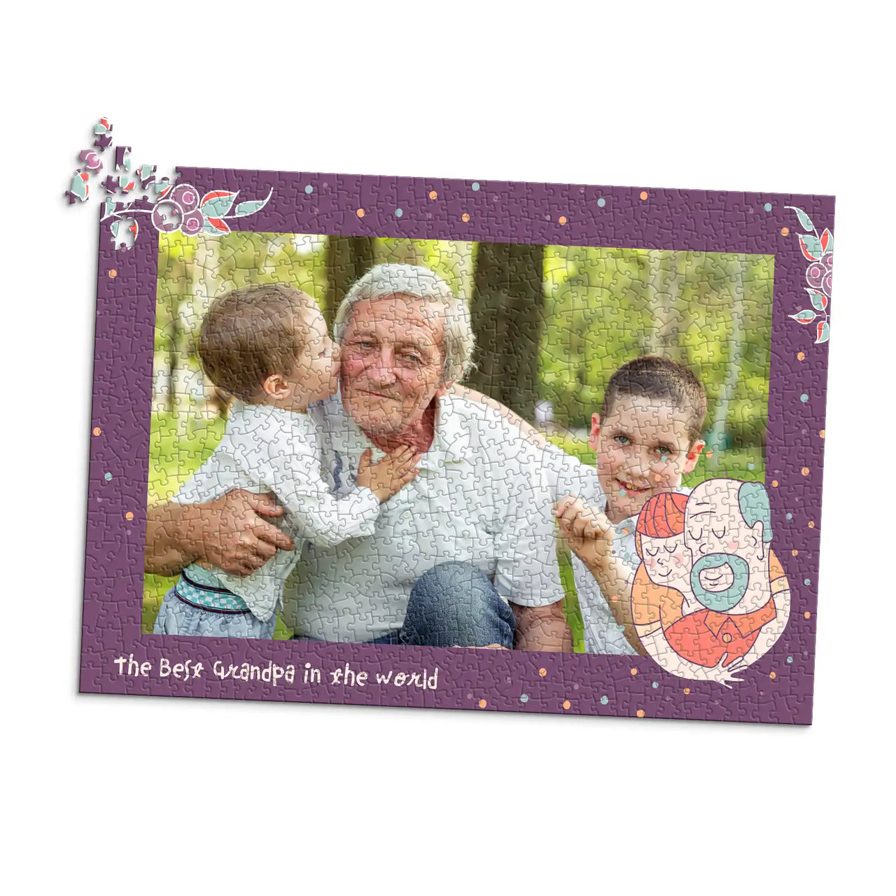 Grandparents Grandfathers Photo Puzzle - 1000 piece