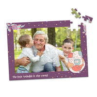 Grandparents Grandfathers Photo Puzzle - 100 piece