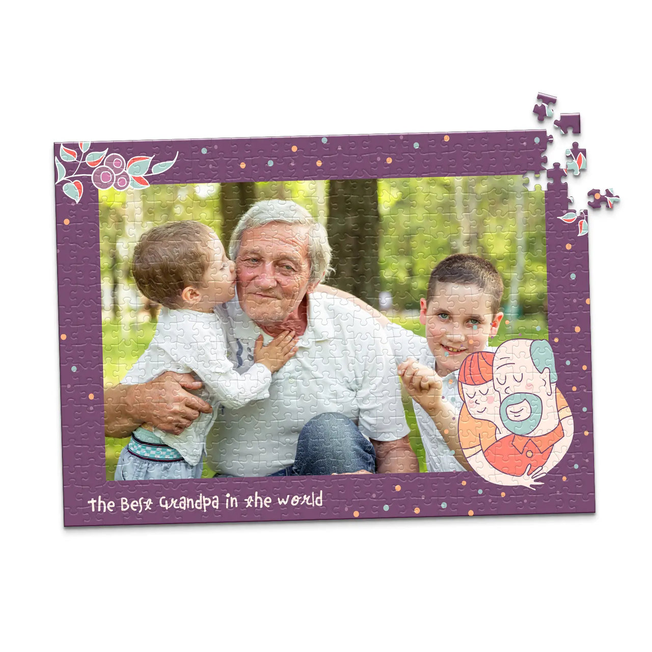 Grandparents Grandfathers Photo Puzzle - 500 piece