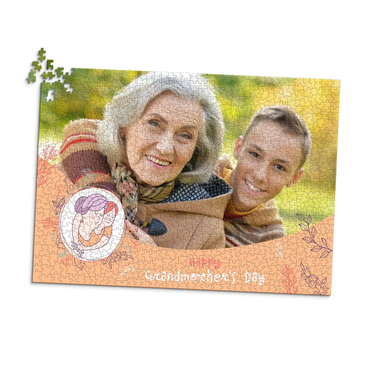 Grandparents Grandmothers Photo Puzzle - 1000 piece