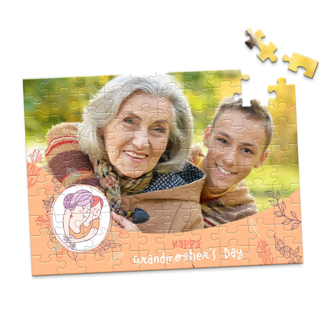 Grandparents Grandmothers Photo Puzzle - 100 piece