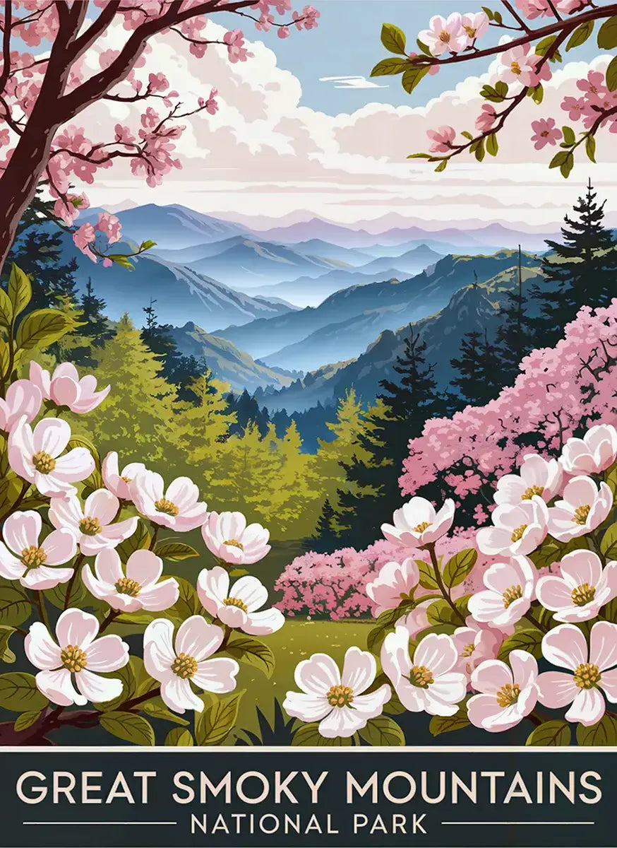 Great Smoky Mountains Puzzle Spring by MakeYourPuzzles