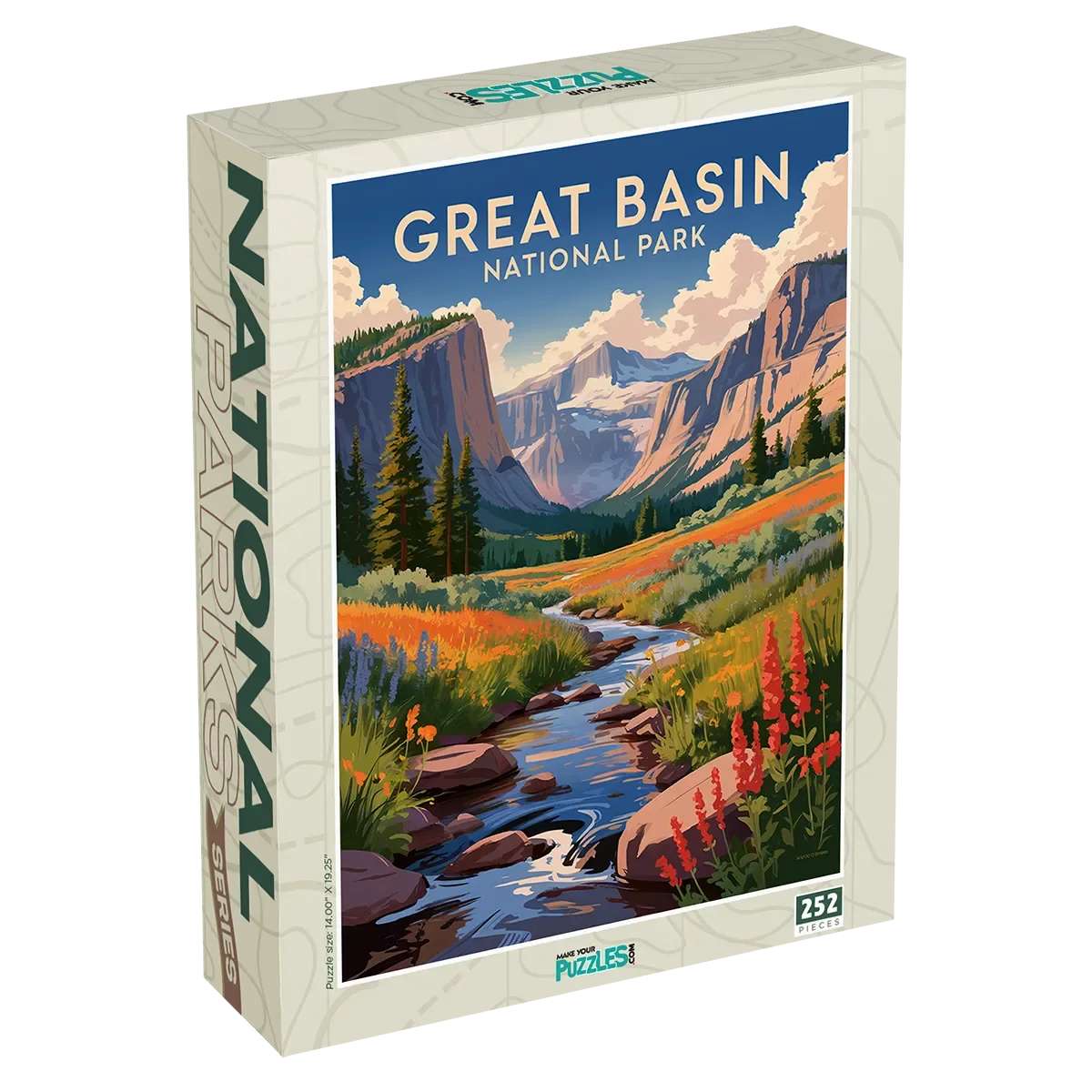 Great Basin National Park 252 piece puzzle box by MakeYourPuzzles