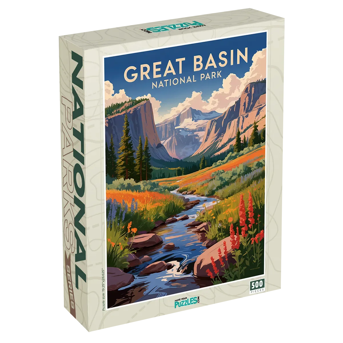 Great Basin National Park 500 piece puzzle box by MakeYourPuzzles